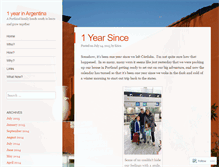 Tablet Screenshot of 1yearinargentina.com